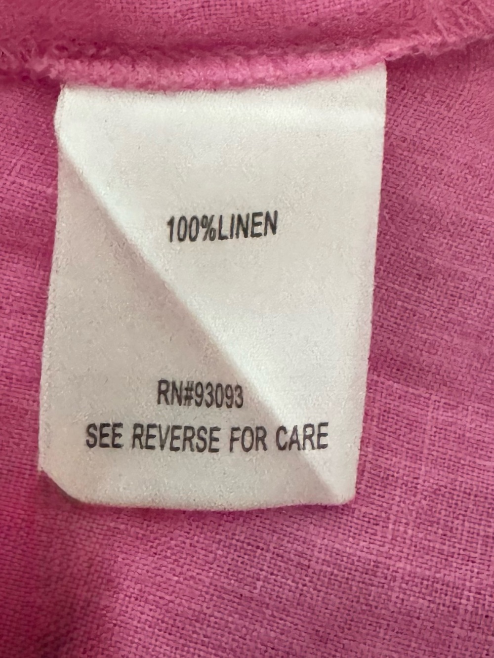 NWOT Tyler Boe Size Large Dora Linen Tunic in Cheeky Pink - Picture 8 of 11